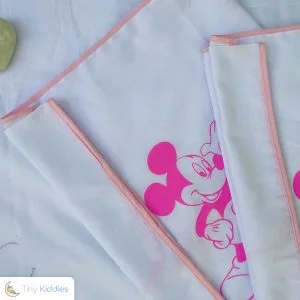 Newborn Baby Towels - Pink - Tiny Kiddies - Sri Lanka