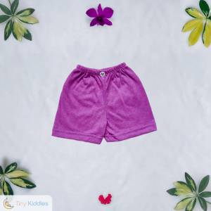 Cotton Baby Shorts - Purple - Tiny Kiddies - Sri Lanka