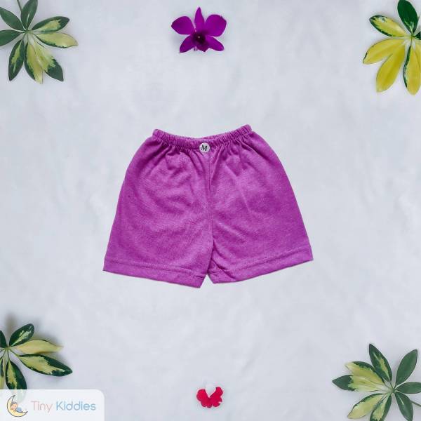 Cotton Baby Shorts - Purple - Tiny Kiddies - Sri Lanka