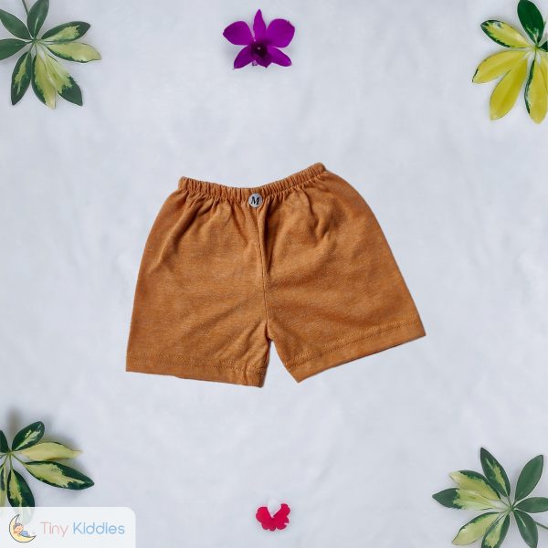 Cotton Baby Shorts - Brown - Tiny Kiddies - Sri Lanka